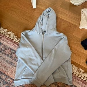 Brandy Melville light blue zip up